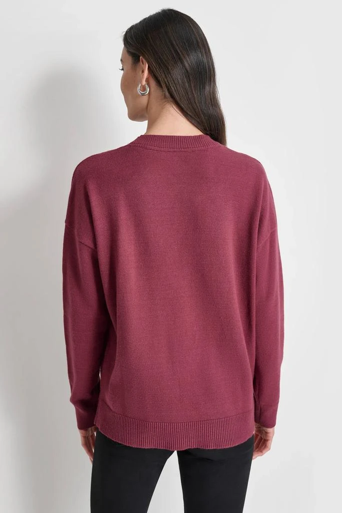 DKNY SEQUIN LOGO EMBELLISHED SWEATER 2