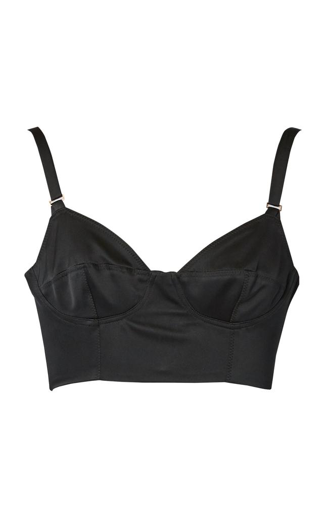 Erdem Erdem - Silk Bra Top - Black - UK 6 - Moda Operandi