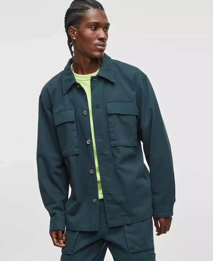 Mode of One Men's Relaxed-Fit Utility Shirt Jacket, Created for Macy's 1