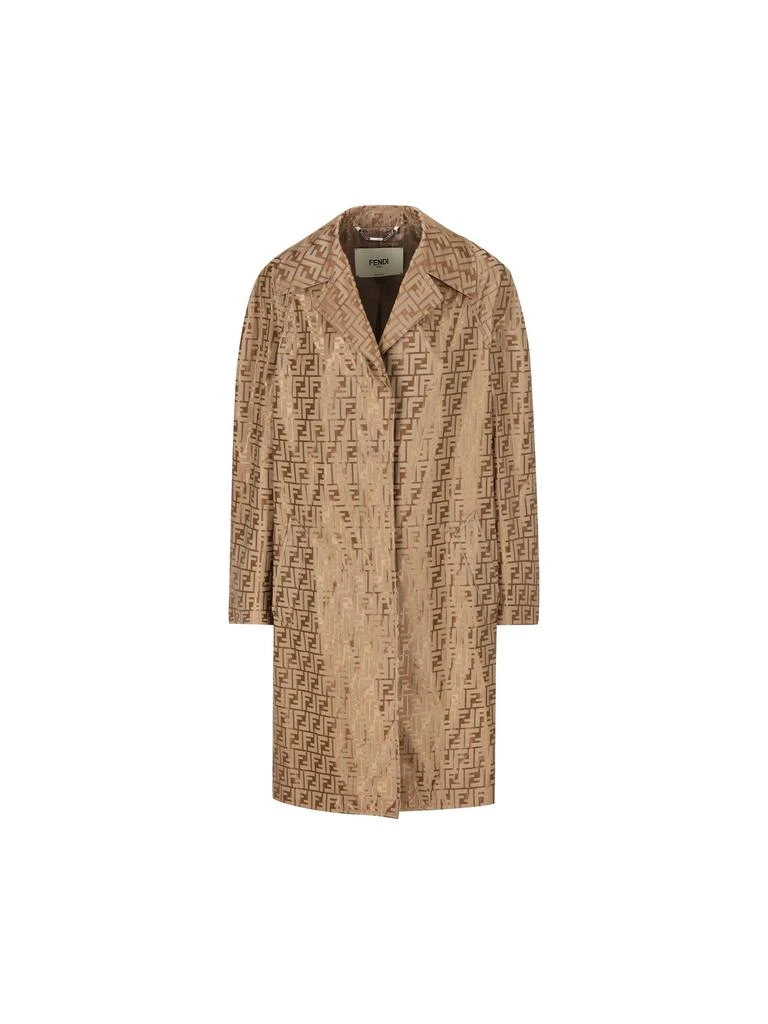 Fendi Fendi FF Printed Long Sleeved Coat 1