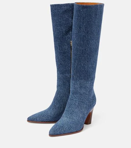 Chloé Oli denim knee-high boots 5
