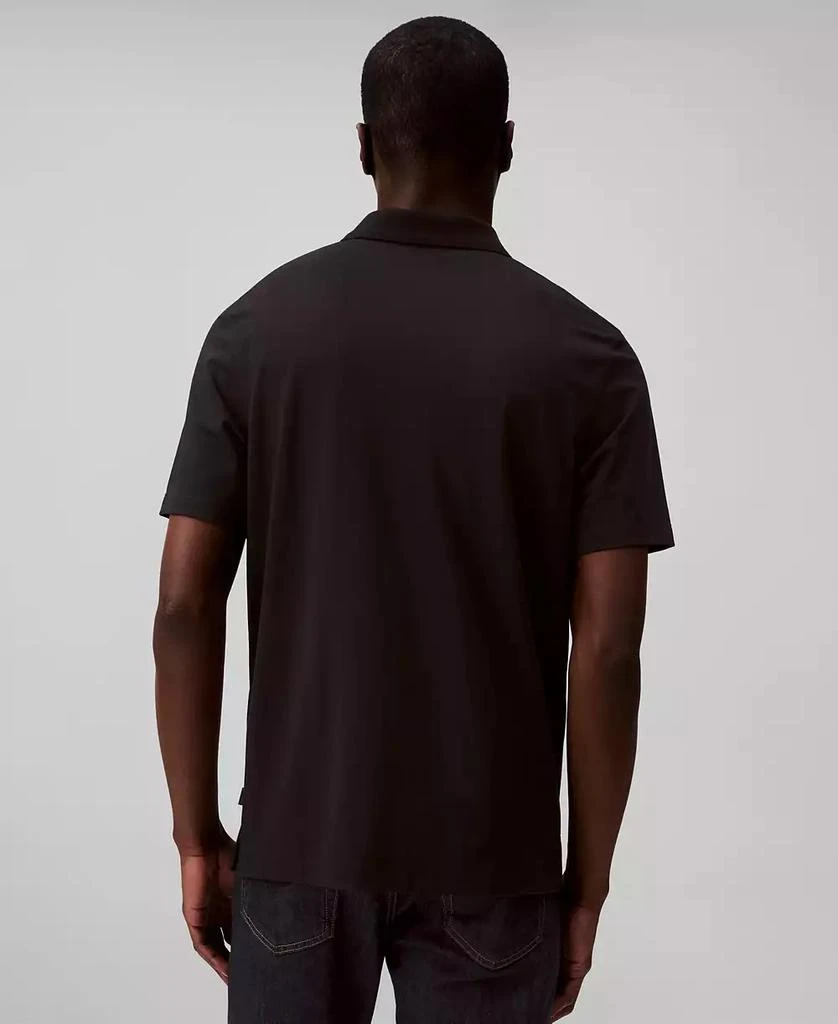 Calvin Klein Men’s Short Sleeve Stretch Jacquard Polo Shirt 5