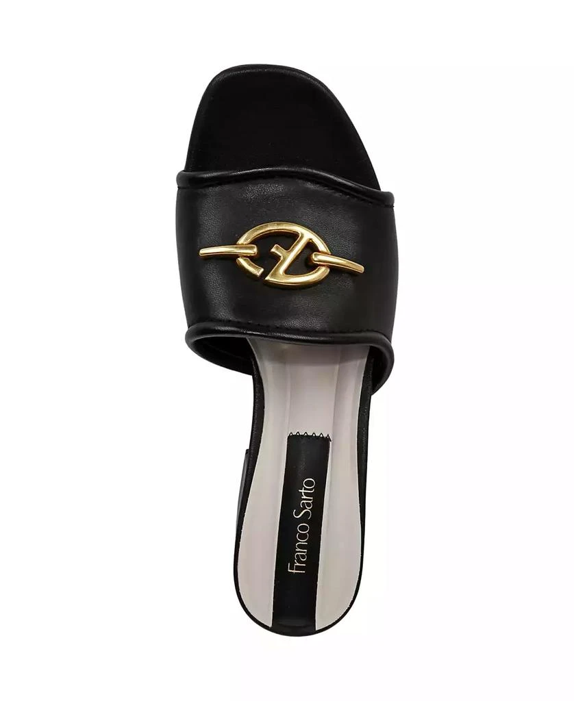 Franco Sarto Women's Noreen 2 Open Square Toe Block Heel Slide Sandals 4
