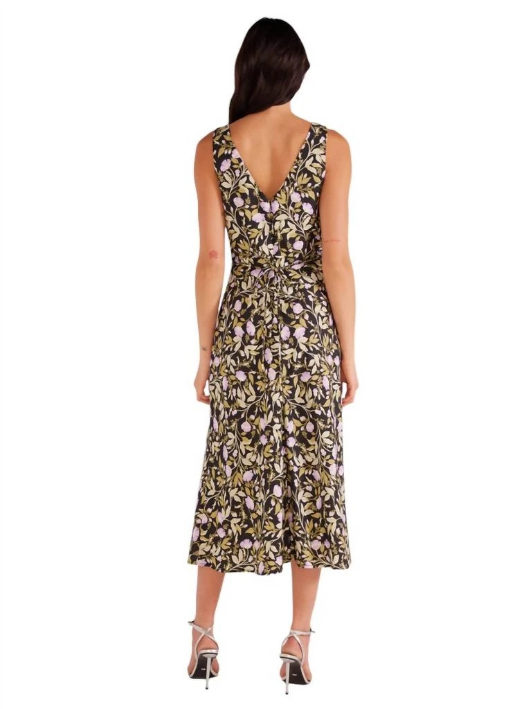 MINKPINK Nocturne Bias Slip Midi Dress In Lilac Floral 3