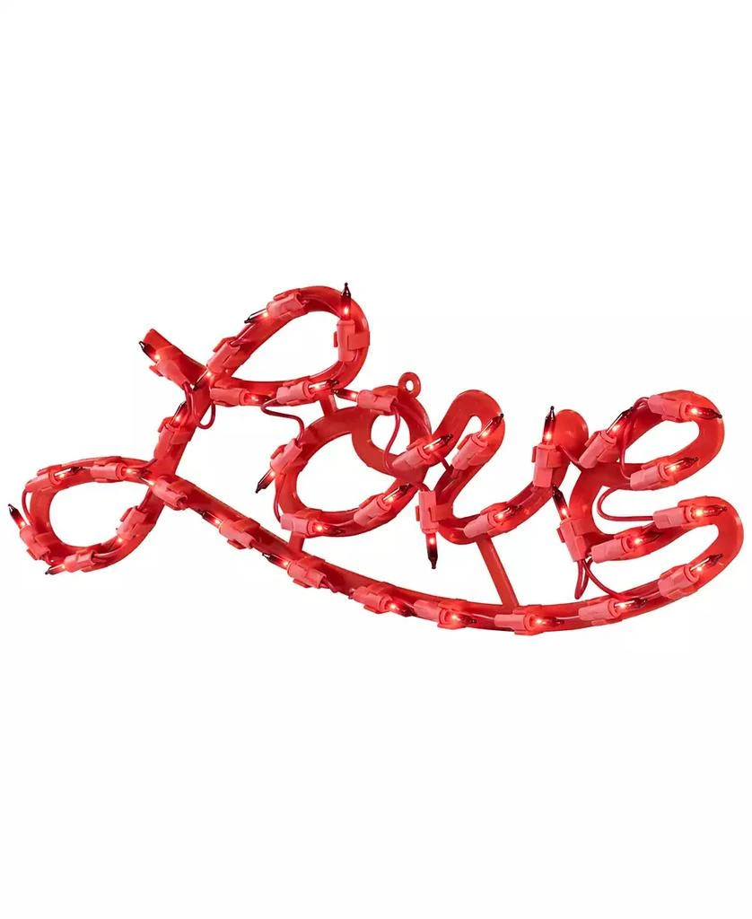 Northlight 17" Lighted Love Script Valentine's Day Window Silhouette Decoration 5