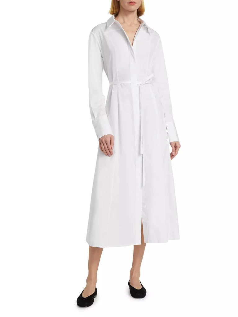 Co Cotton Poplin Tie-Waist Shirtdress 3