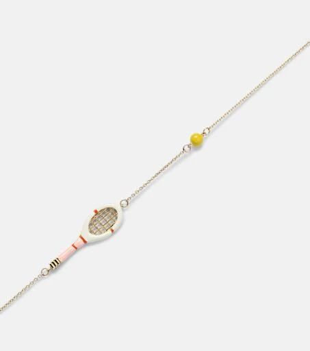 Aliita Tennis Pelota 9kt gold charm necklace 4
