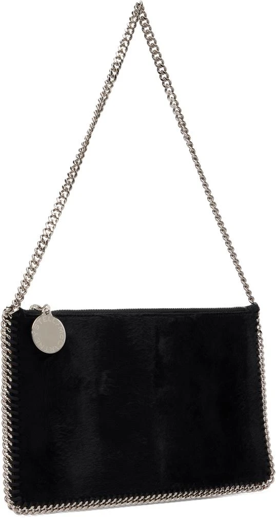 Stella McCartney Black Falabella Pochette Brushed Velvet Bag 2