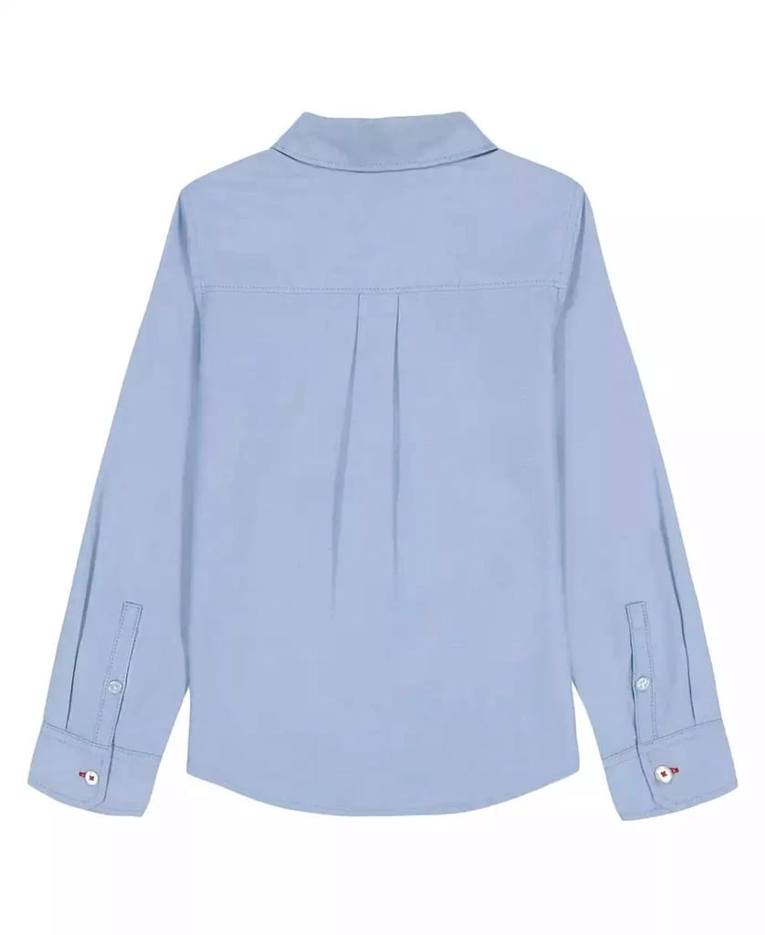 Tommy Hilfiger Girls' 7-16 Oxford Button Front Long Sleeve Shirt 2