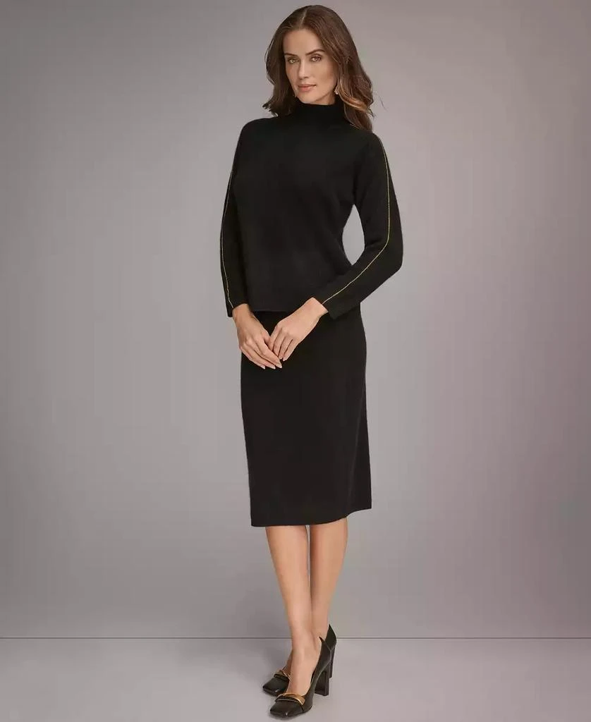 Donna Karan Women
s Pull-On Cashmere Skirt with Side Slit 6
