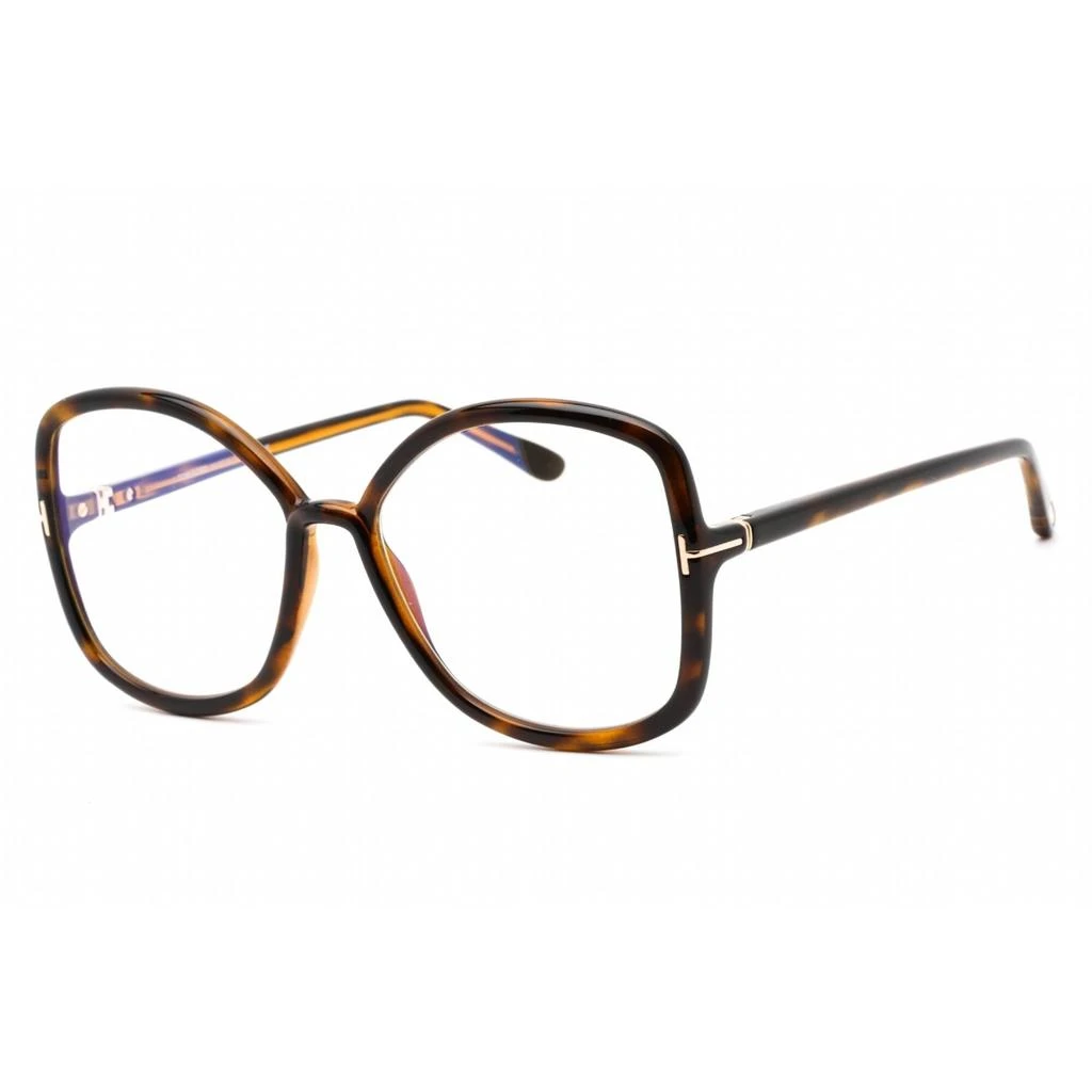 Tom Ford Tom Ford Women's Eyeglasses - Oversized Shape Dark Havana Acetate Frame | FT5845-B 052 1