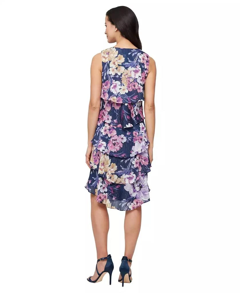SL Fashions Women's Sleeveless Chiffon A-Line Dress 2