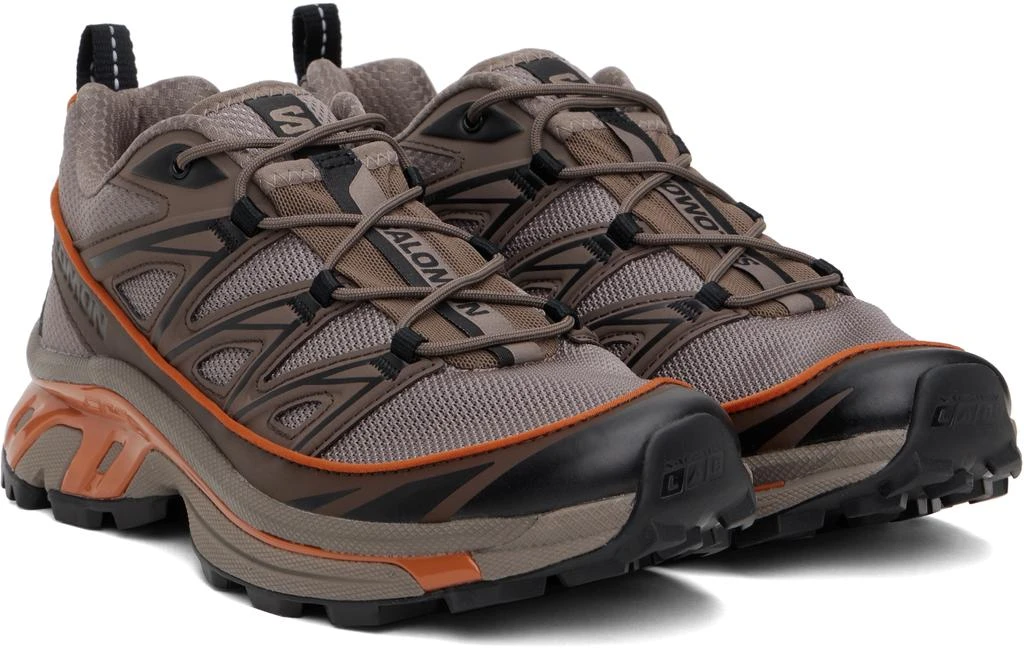 Salomon Brown & Orange Xt-6 Expanse Sneakers 4