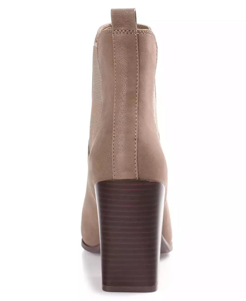 Journee Collection Women's Maxxie Stacked Block Heel Booties 8