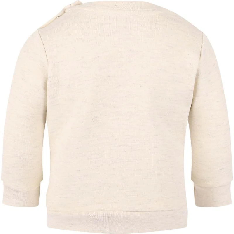 Steiff Logo bear sweatshirt in melange beige 2