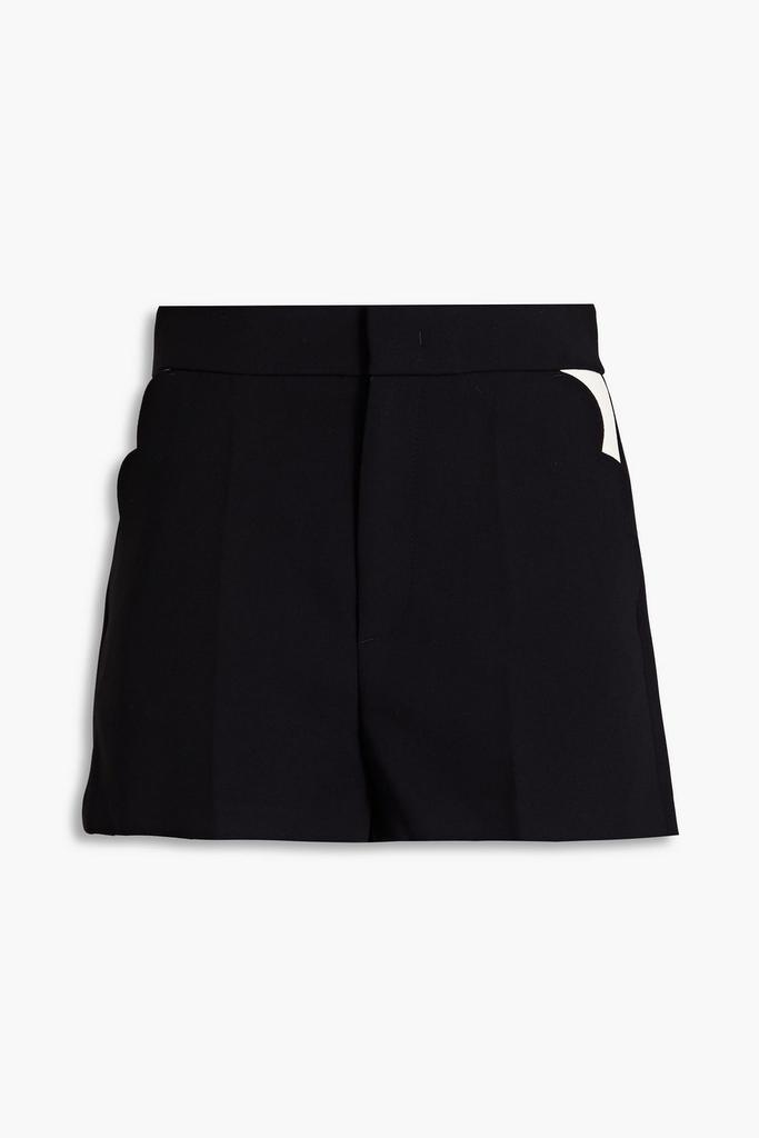 RED Valentino Skirt-effect brushed-felt shorts - Shorts