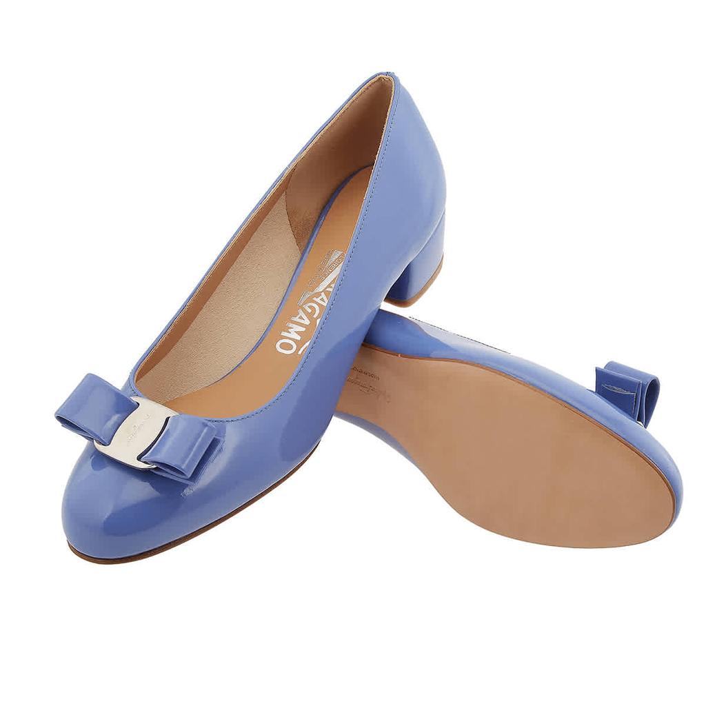 Salvatore Ferragamo Salvatore Ferragamo Blue Vara Bow Pump Shoe