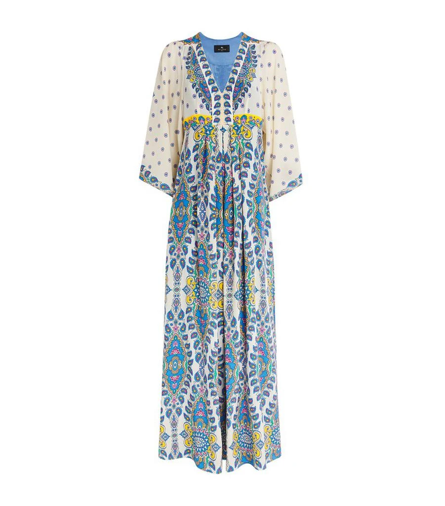 ETRO Silk Paisley Print Gown 1