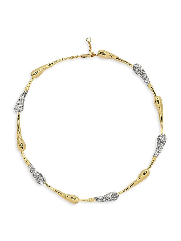 Alexis Bittar Solanales Two-Tone
Glass Crystal Dewdrop Necklace