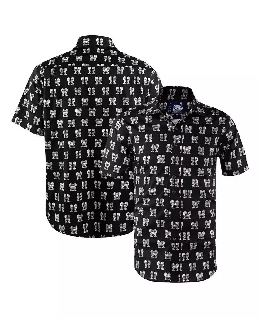 Section 119 Men's Black Pink Floyd Division Bell Button-Down Shirt 1