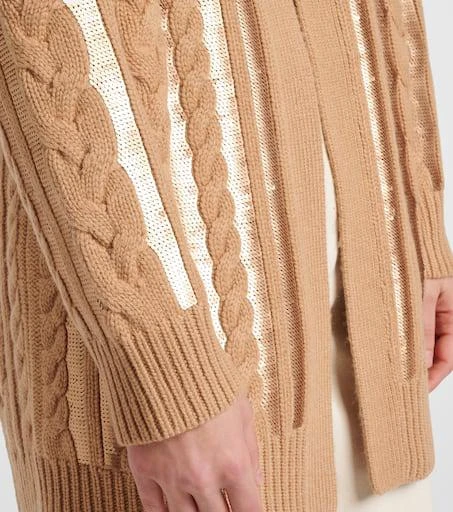 Max Mara Mirco sequined wool and cashmere cardigan 5