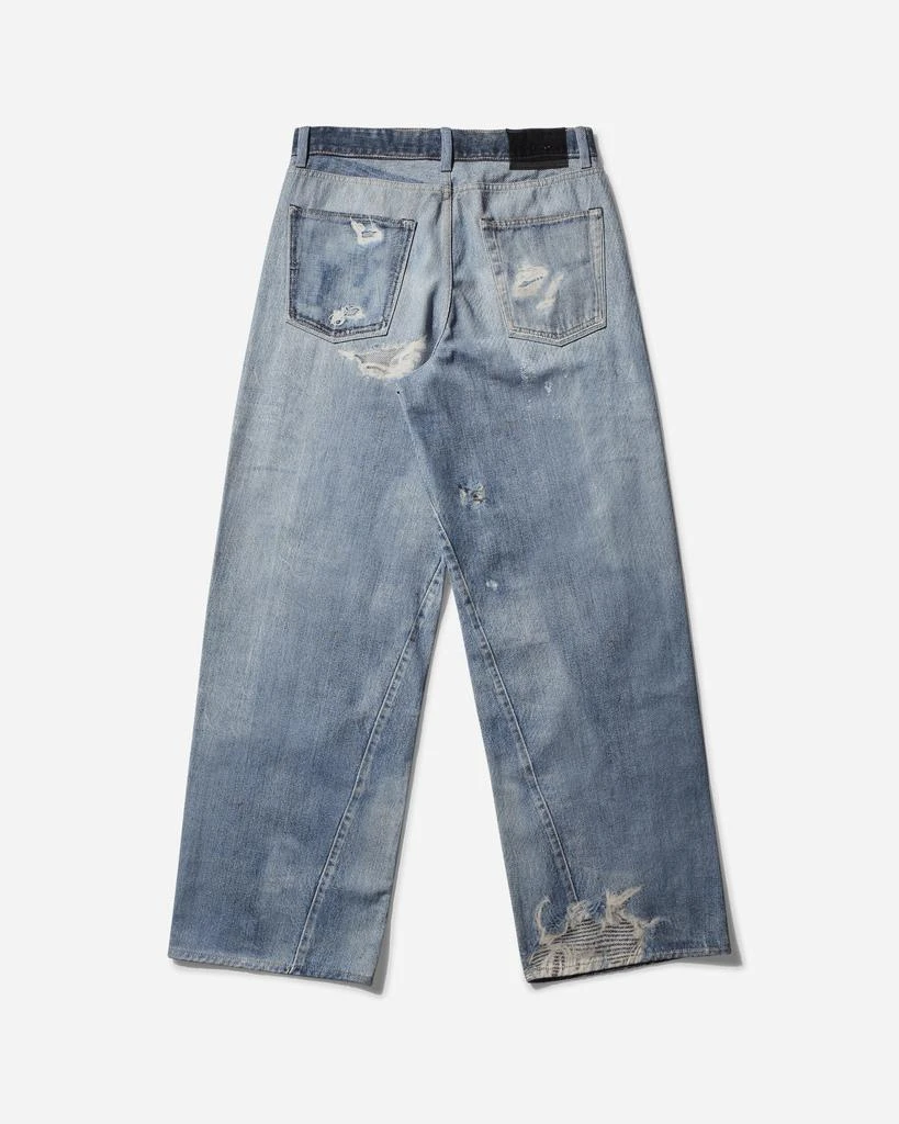 Our Legacy Women's Full Cut Jeans Digital Denim Print 2