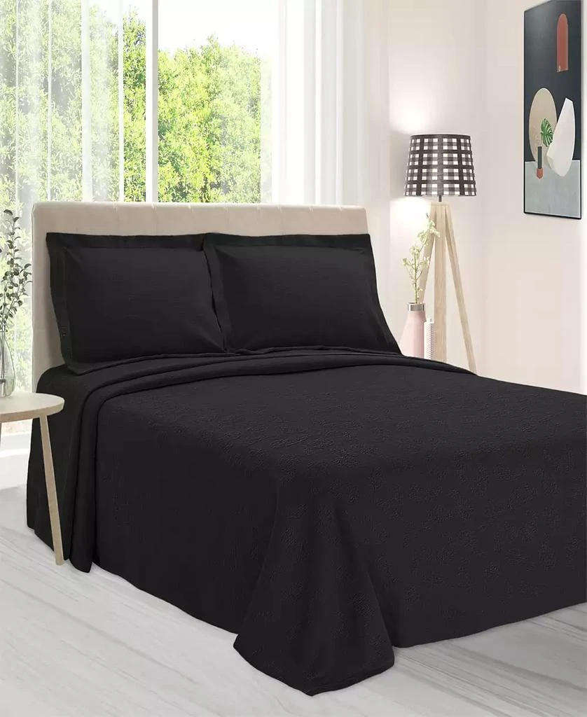 Superior 100% Cotton Paisley Matelasse All-Season 2-Piece Coverlet Set 1