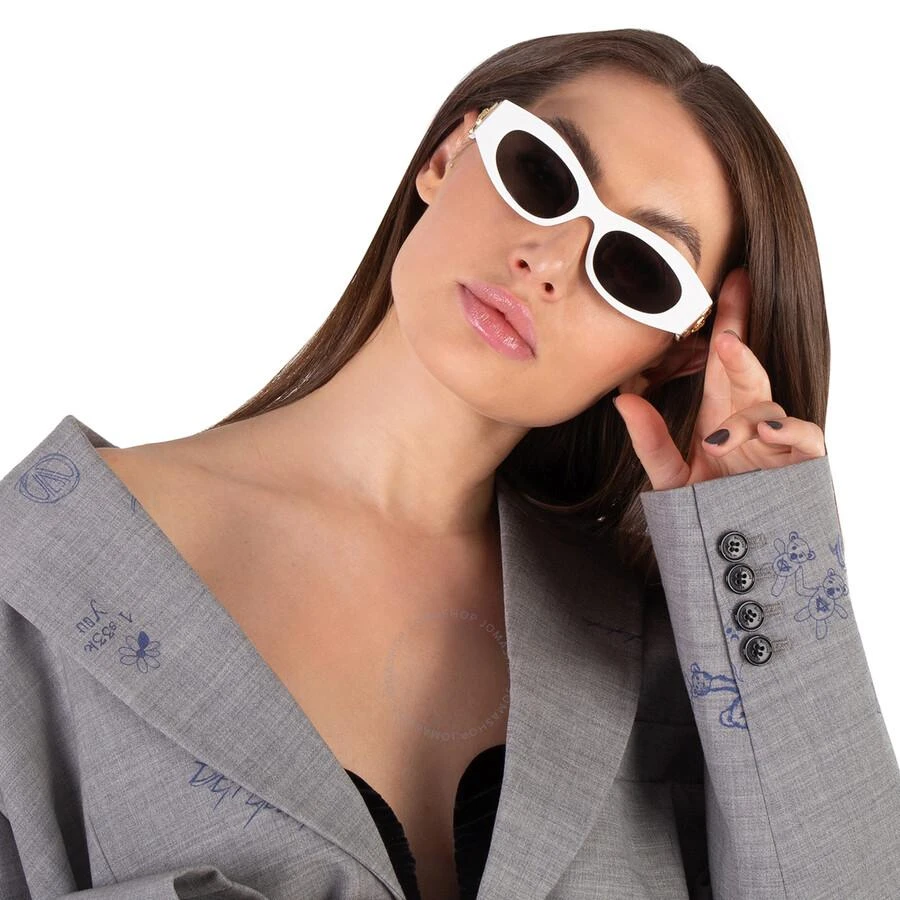 Versace Dark Grey Oval Ladies Sunglasses VE4480U 314/87 51 2