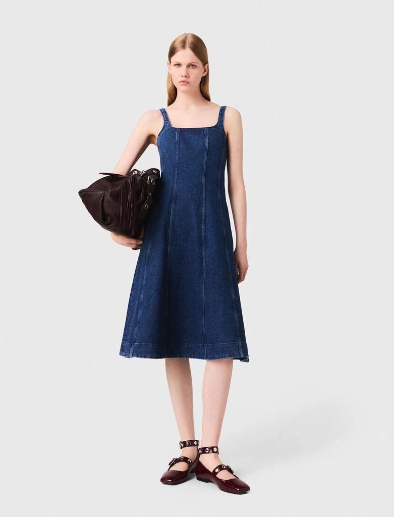 Maje Maje Woman's cotton Midi denim dress for Fall/Winter 1