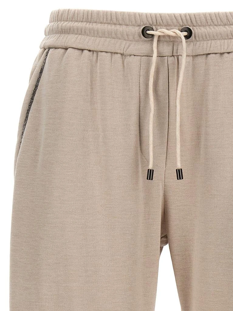 Brunello Cucinelli Brunello Cucinelli Monili Cropped-Leg Track Pants 3