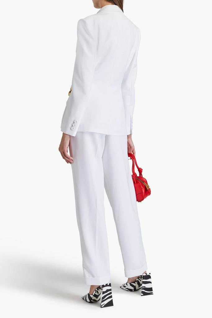 Moschino Chain-embellished crepe blazer 3