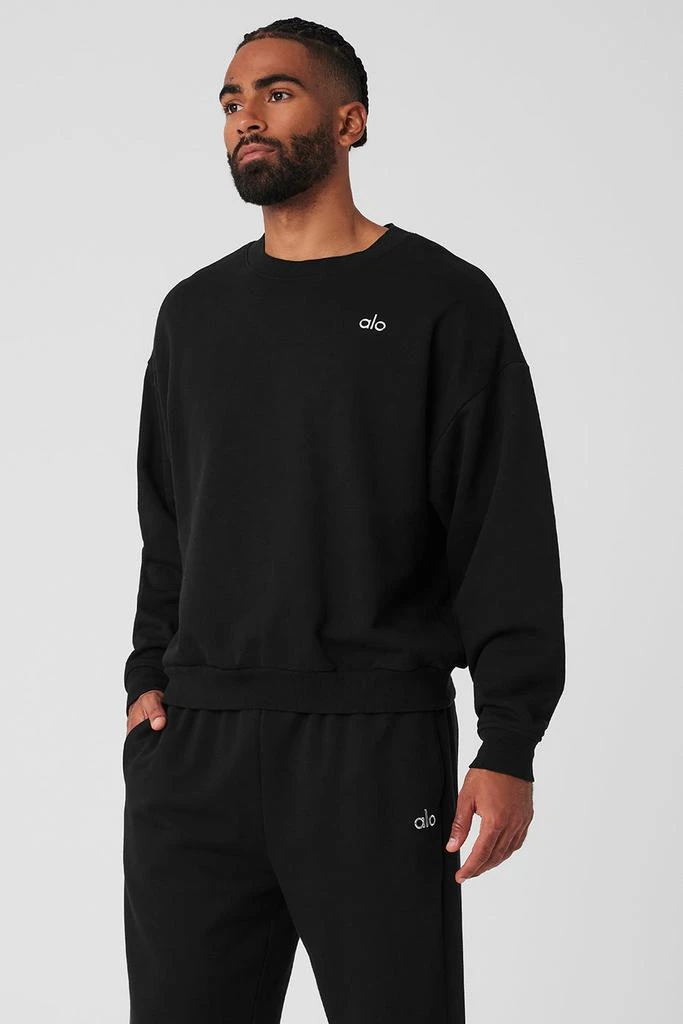 Alo Accolade Crew Neck Pullover - Black 3