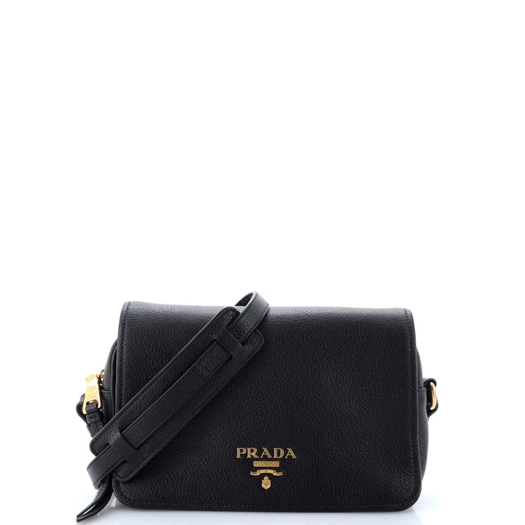Prada Flap Zip Crossbody Bag Vitello Phenix Small 1