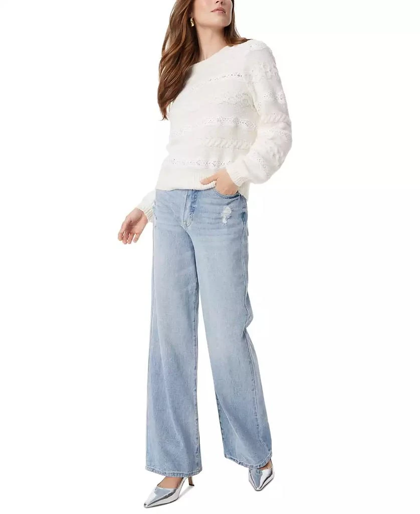 Sam Edelman Women's Lace Cable Knit Sweater 4
