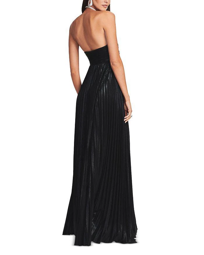 retrofête Zoa Strapless Metallic Gown 2