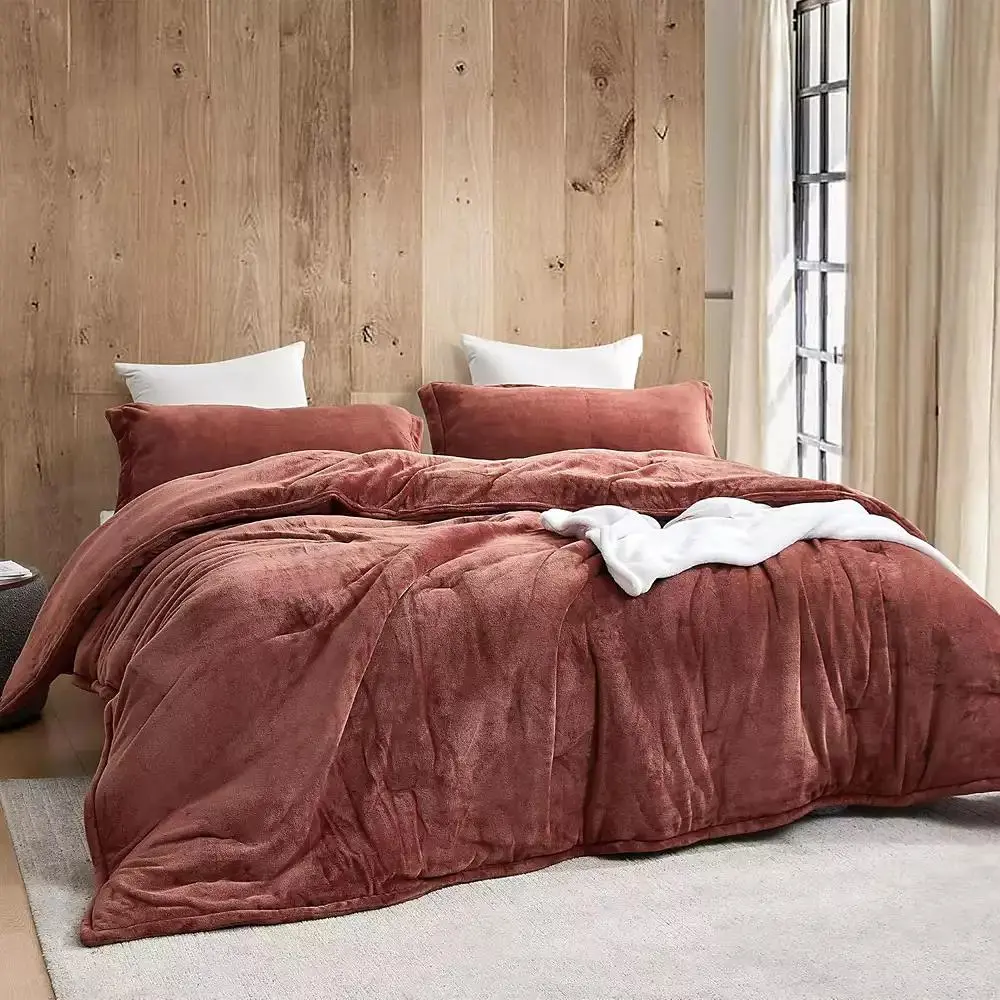 Coma Inducer Oversized Comforter Set - Wait Oh What - Maple Syrup