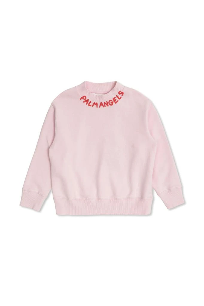 Palm Angels Palm Angels Kids Logo Printed Crewneck Sweatshirt 1