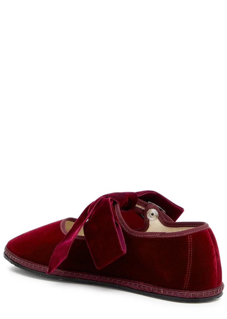 VIBI VENEZIA Bow velvet Mary Jane flats 2