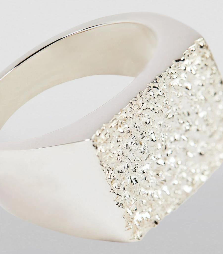 Bleue Burnham Sterling Silver Garden Signet Ring 6