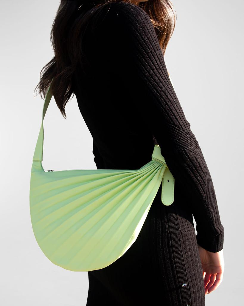 Sabrina Zeng Chiaroscuro Pleated Hammock Sling Bag