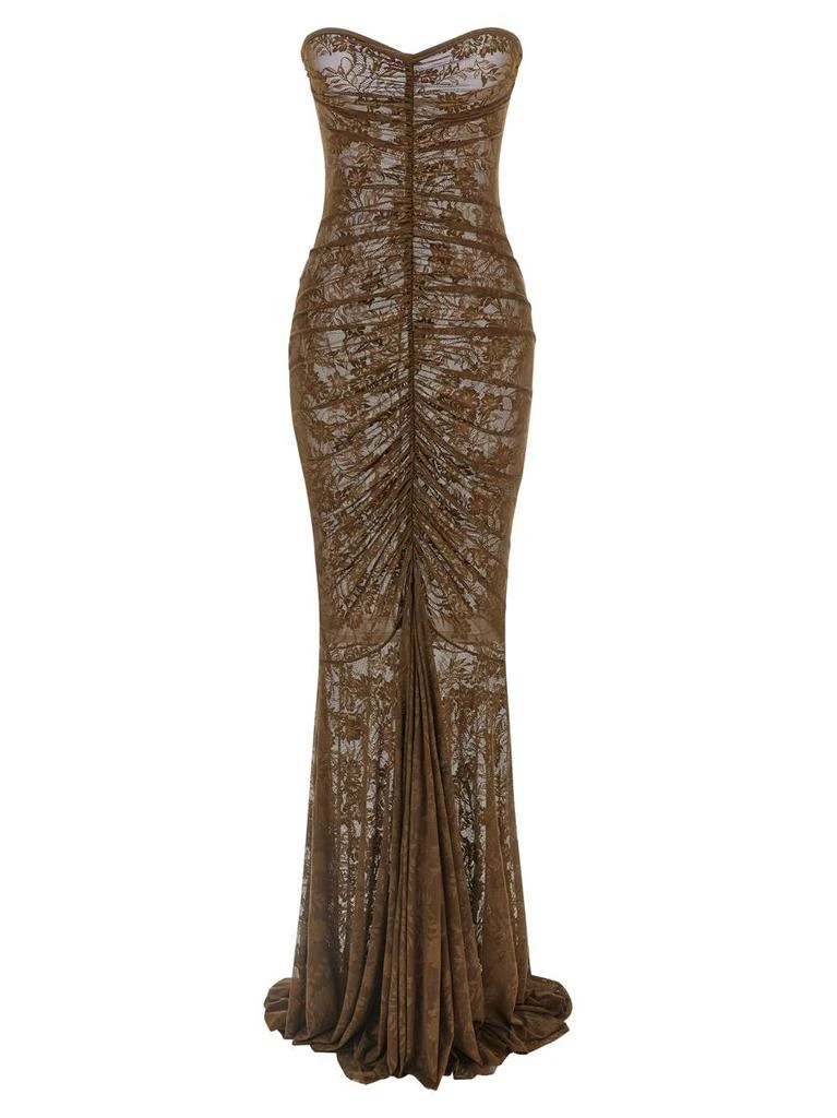 knee length dresses for ladies Norma Kamali Underwire Fishtail Gown in Black  Suite 201