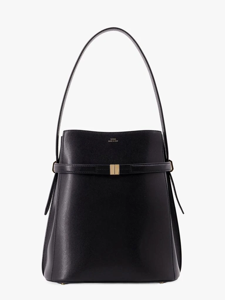 Totême Leather bucket bag with strap 1