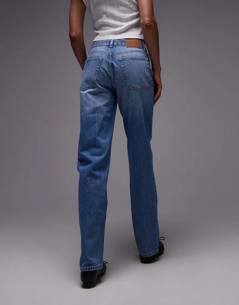 Topshop Topshop Runway mid rise straight jean in bleach 2