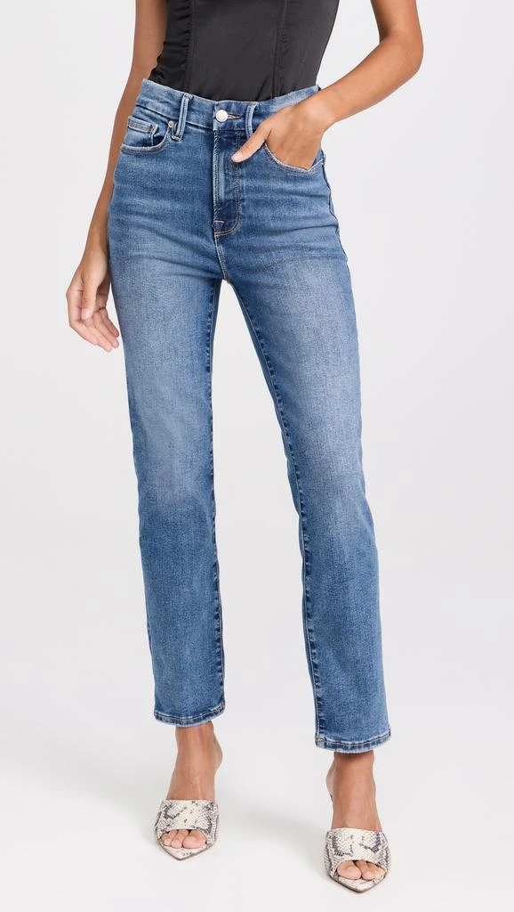 Good American Always Fits Good Legs Straight Jeans 1