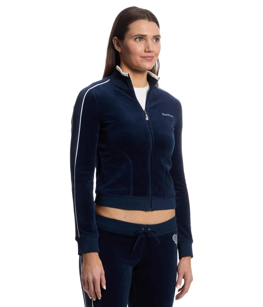 Juicy Couture Heritage Mock Neck Track Jacket with Back Graphic 2