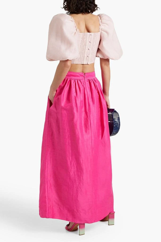 Aje Esme cropped organza top 3