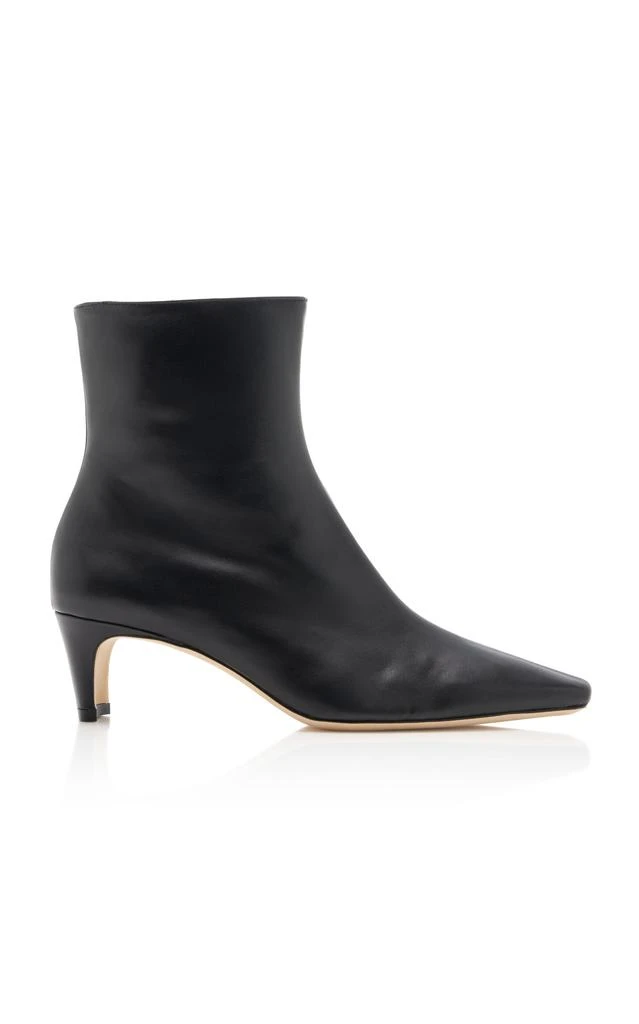 Staud STAUD - Wally Leather Ankle Boots - Black - IT 36 - Moda Operandi 1