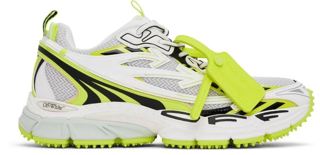 Off-White White & Yellow Be Right Back Sneakers 1