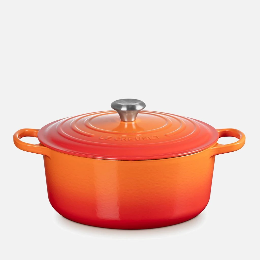 Le Creuset Signature Cast Iron Round Casserole - 28cm - Bamboo Green 1