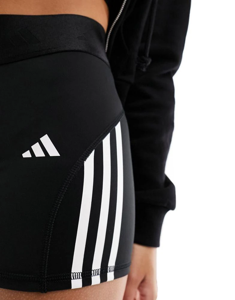 Adidas adidas Training Hyperglam 3 inch tight shorts in black 3
